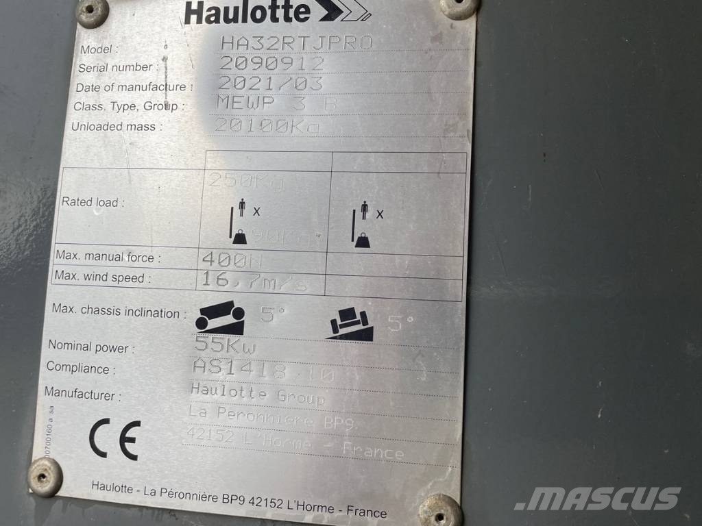 Haulotte HA 32 RTJ Pro Zelfrijdende knikarm hoogwerker