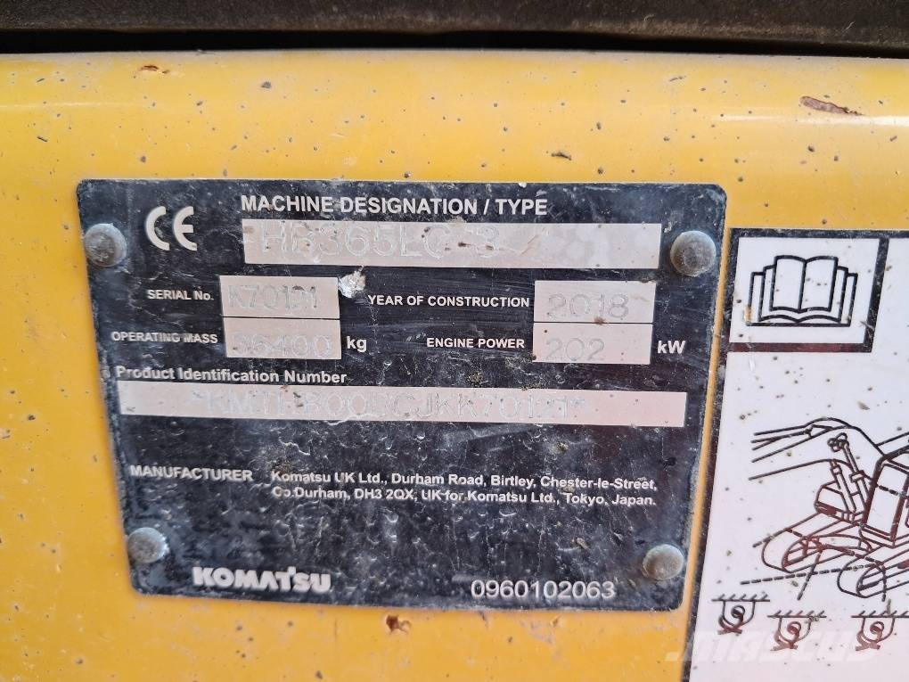 Komatsu HB365LC-3 Hybrid Pelle sur chenilles
