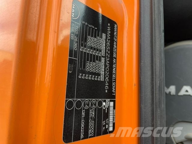 MAN MAN TGS 26.360 / Jonsered J 1090 شاحنات قلابة