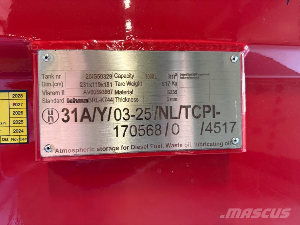  New Diesel Fuel Tank 3.000 Liter - DPX-31024 صهاريج الوقود والصهاريج الإضافية