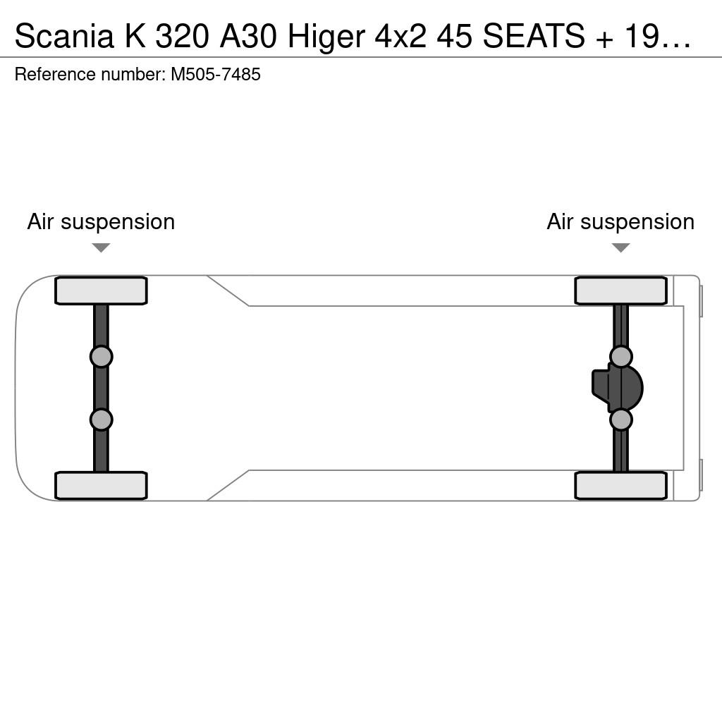 Scania K 320 A30 Higer 4x2 45 SEATS + 19 STANDING / AC / 시외버스