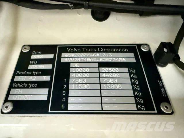 Volvo FH 500 / Kipphydraulik / Euro6D / 450tkm Tahače