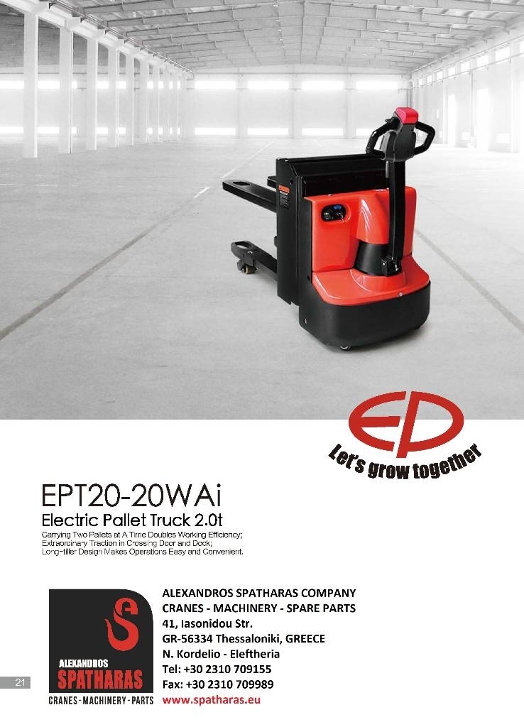 EP EPT20-20WAi Hand pallet truck