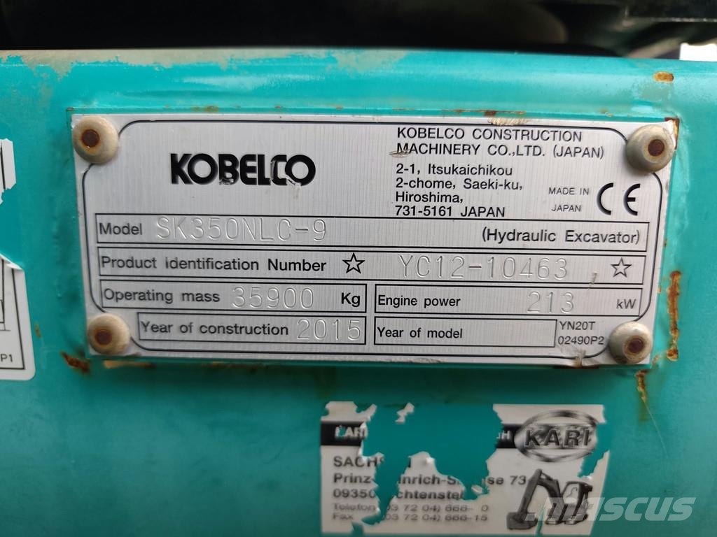 Kobelco SK350 NLC-9 . Escavatori cingolati