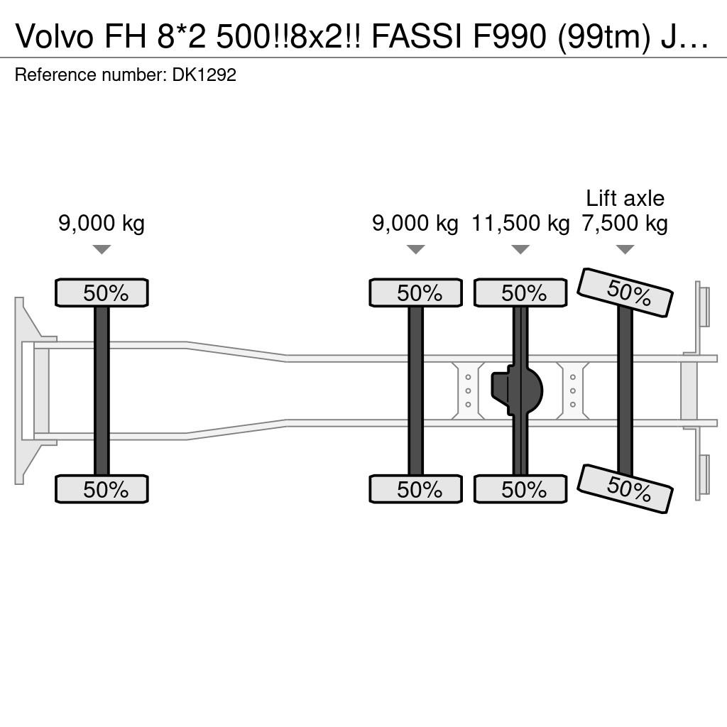 Volvo FH 8*2 500!!8x2!! FASSI F990 (99tm) JIB WINCH!! TO Grúas todo terreno