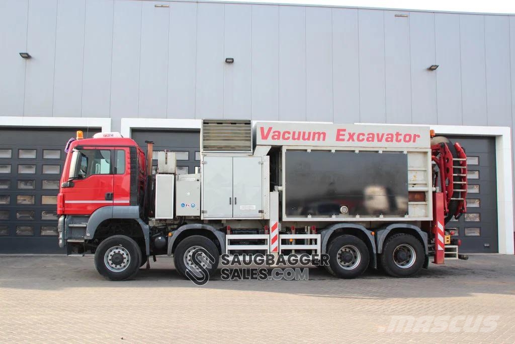 MAN TGA 41.480 MTS 2009 Saugbagger Kombinētās vakumsūkņa mašīnas