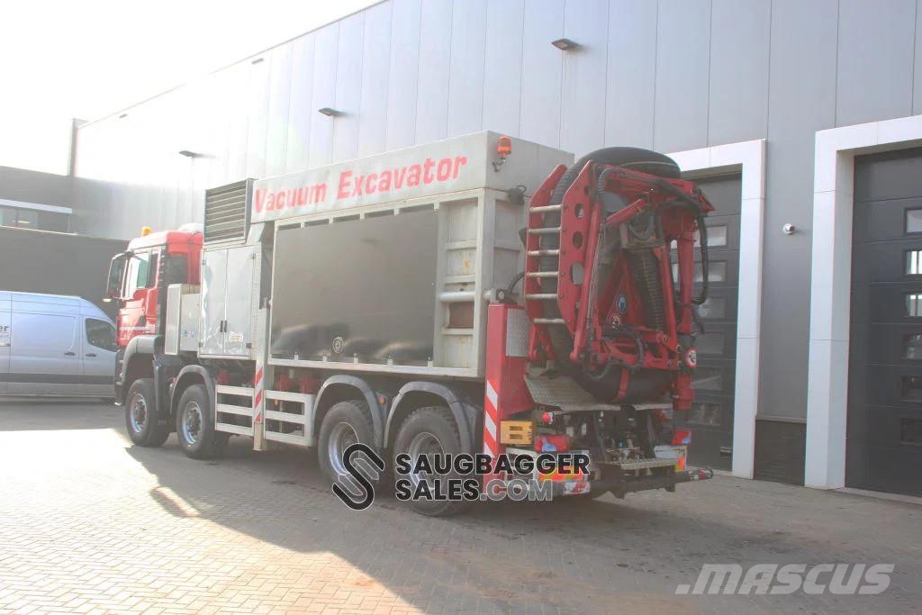 MAN TGA 41.480 MTS 2009 Saugbagger Kombinētās vakumsūkņa mašīnas