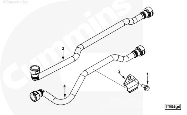 Cummins Fuel Supply Tube 3979332 3973804 3973805 Silniki