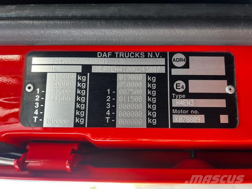 DAF XF 450 4X2 EURO 6 MEGA 트랙터 유닛