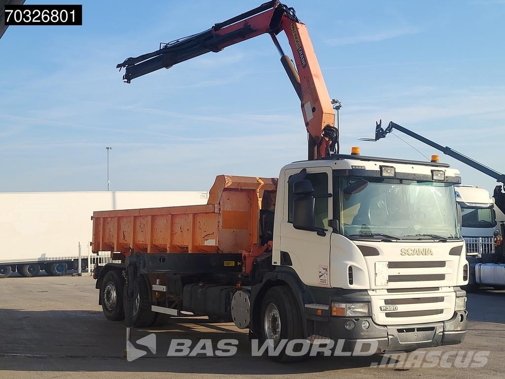 Scania P380 P 6X2 Palfinger PK15500 Kran Crane 20tons con Camiones elevadores de gancho