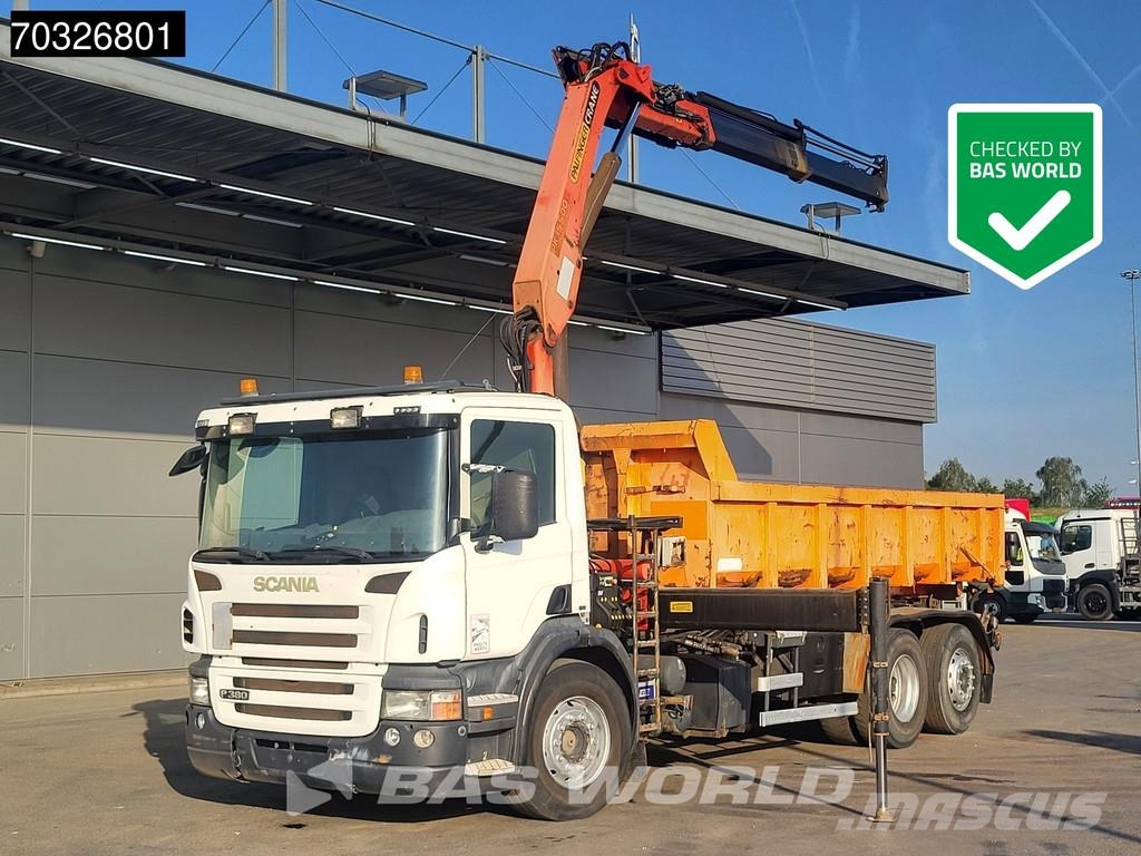 Scania P380 P 6X2 Palfinger PK15500 Kran Crane 20tons con Camiones elevadores de gancho