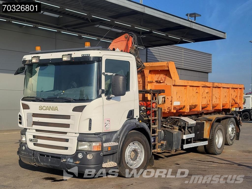 Scania P380 P 6X2 Palfinger PK15500 Kran Crane 20tons con Camiones elevadores de gancho