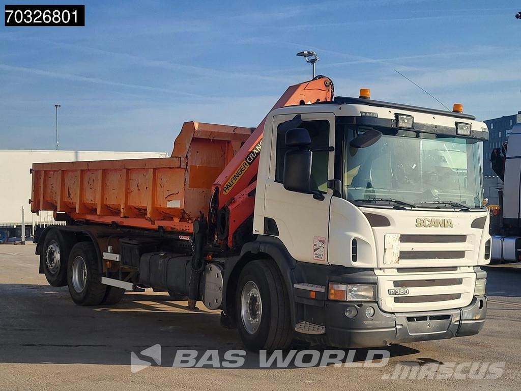 Scania P380 P 6X2 Palfinger PK15500 Kran Crane 20tons con Camiones elevadores de gancho