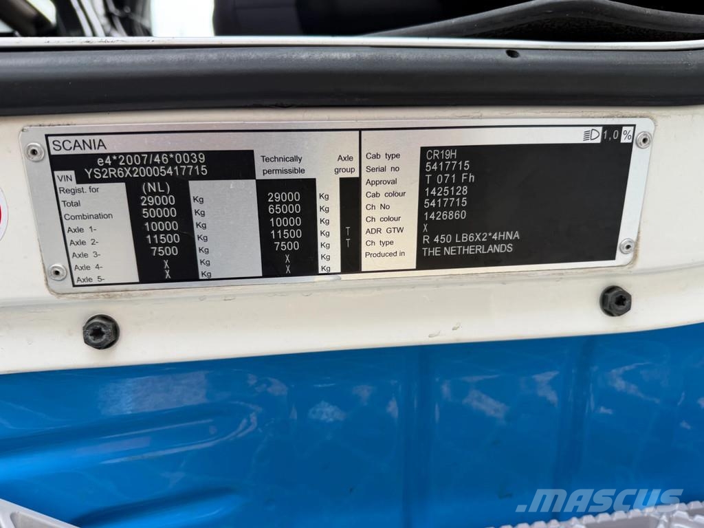 Scania R450 6x2 HMF 5020-K7+2 ,Winch Euro 6 Mobiilinosturit
