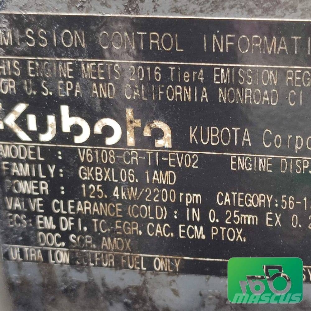 Kubota M7151 V6108 6.1L Engine Motorer