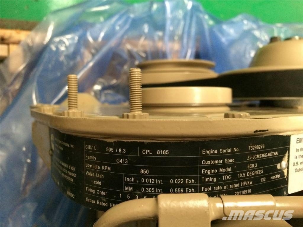 Cummins камминз 6C8.3 двигатель Motorer