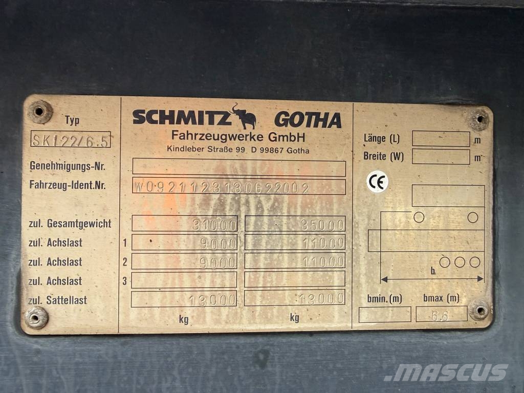 Schmitz SKI 22 Benne semi remorque