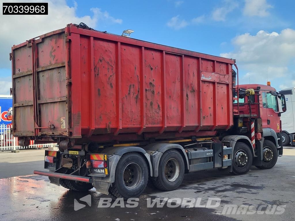 MAN TGS 35.360 8X4 Palfinger PK18002 EH Full Steel Mar Vrachtwagen met containersysteem