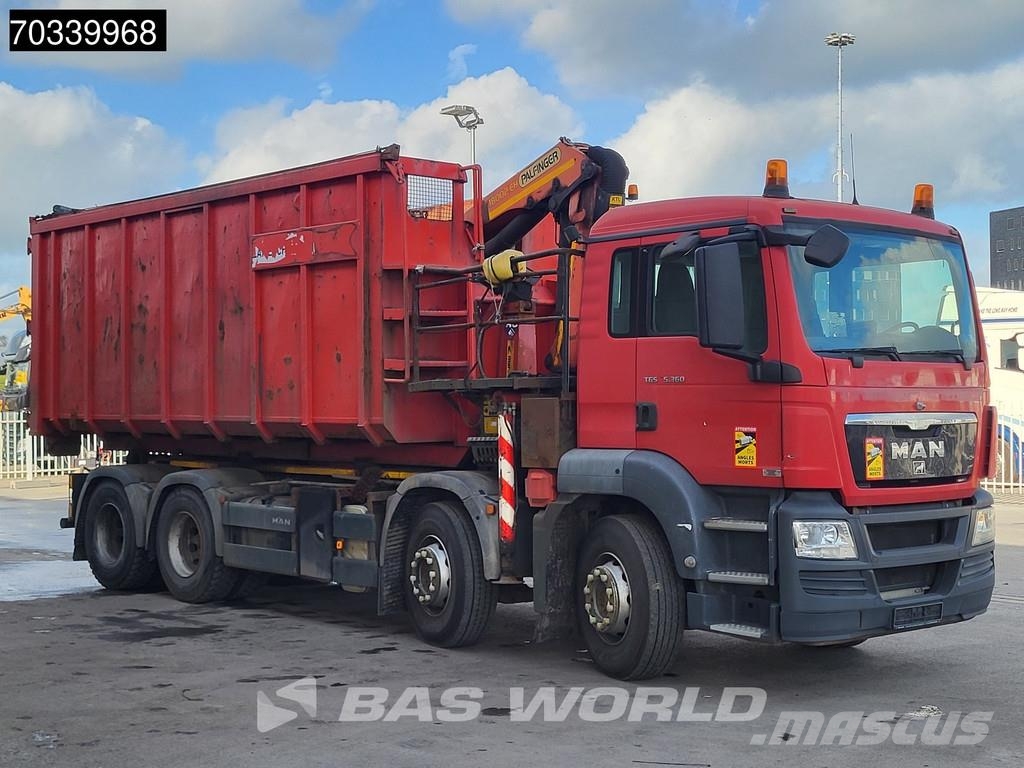 MAN TGS 35.360 8X4 Palfinger PK18002 EH Full Steel Mar Vrachtwagen met containersysteem