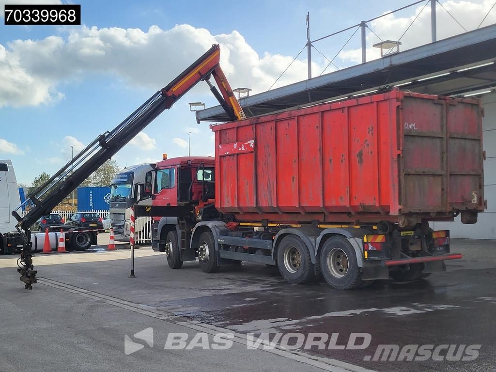 MAN TGS 35.360 8X4 Palfinger PK18002 EH Full Steel Mar Vrachtwagen met containersysteem