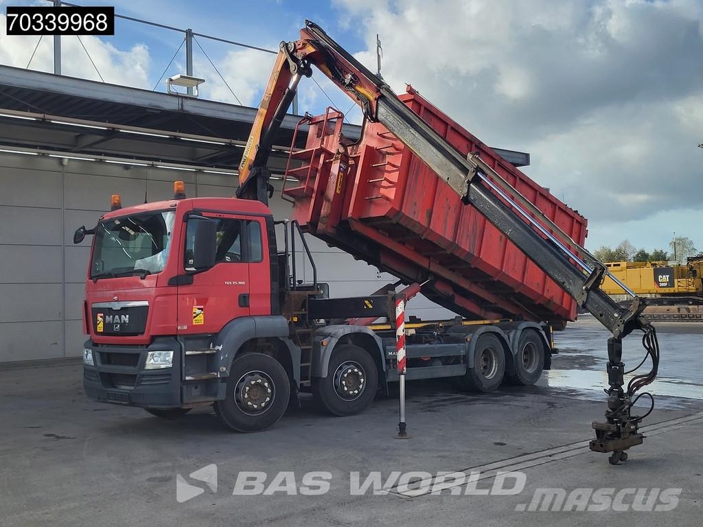 MAN TGS 35.360 8X4 Palfinger PK18002 EH Full Steel Mar Vrachtwagen met containersysteem