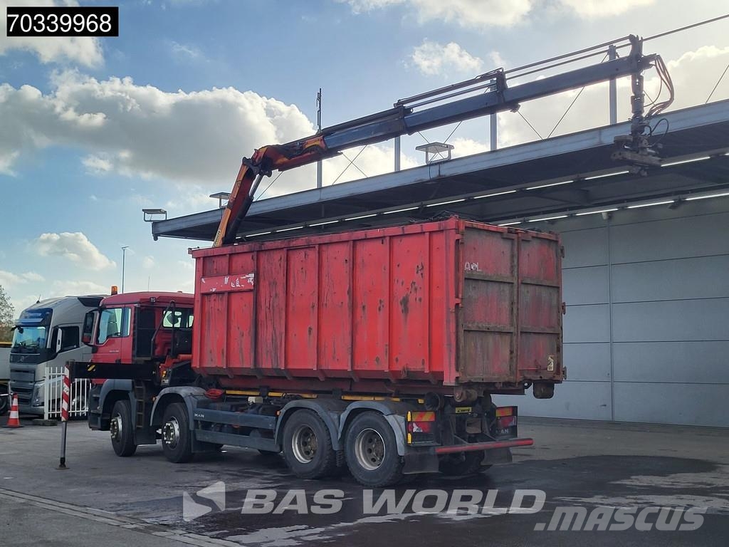 MAN TGS 35.360 8X4 Palfinger PK18002 EH Full Steel Mar Vrachtwagen met containersysteem