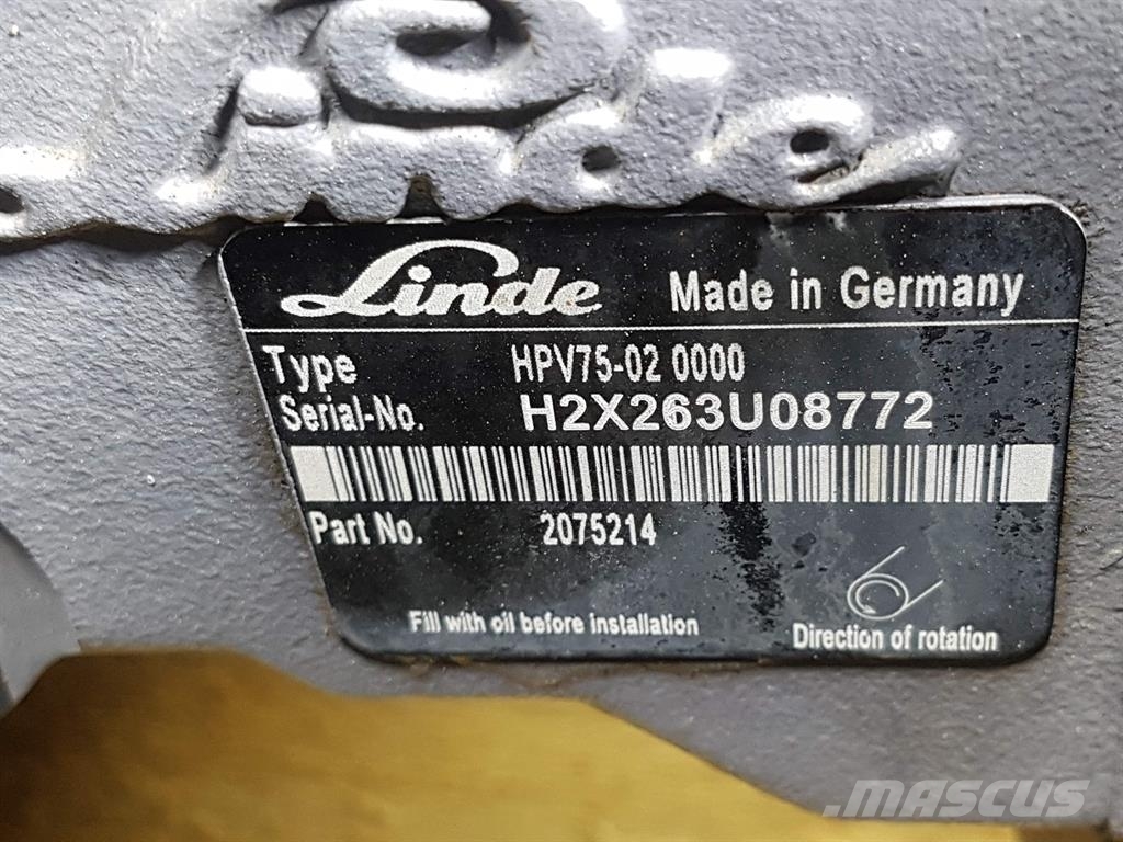 Vögele 2075214-Linde HPV75-02 0000-Drive pump/Fahrpumpe Hidraulika