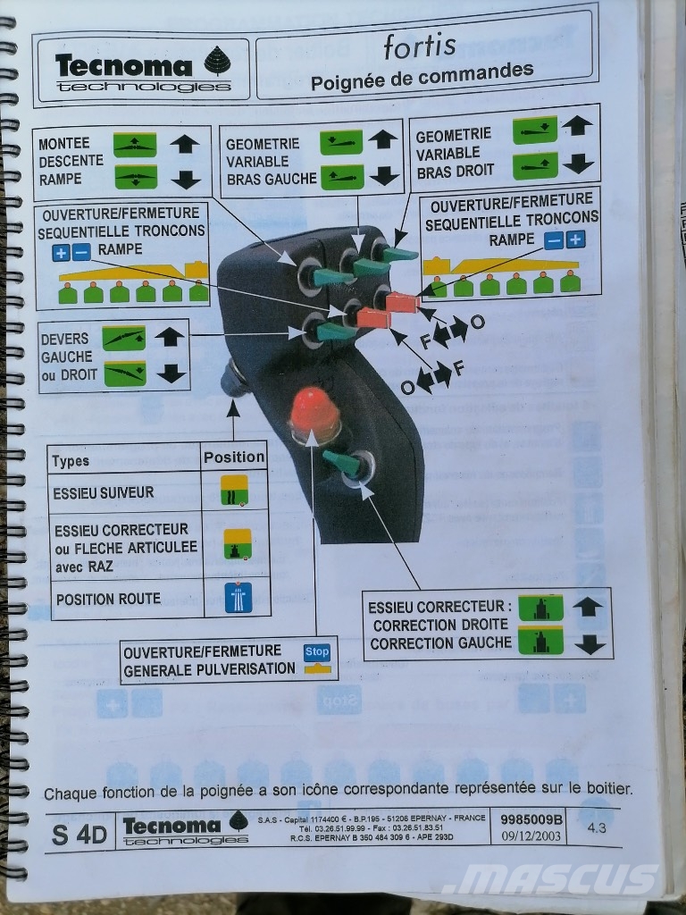 Tecnoma Fortis 4300 Used (SH) Навісні обприскувачі