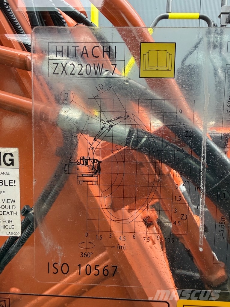 Hitachi ZX 220 W-7 - ZX 220 W - ZX 220 - ZX 180 - ZX 210 Bageri na kotačima