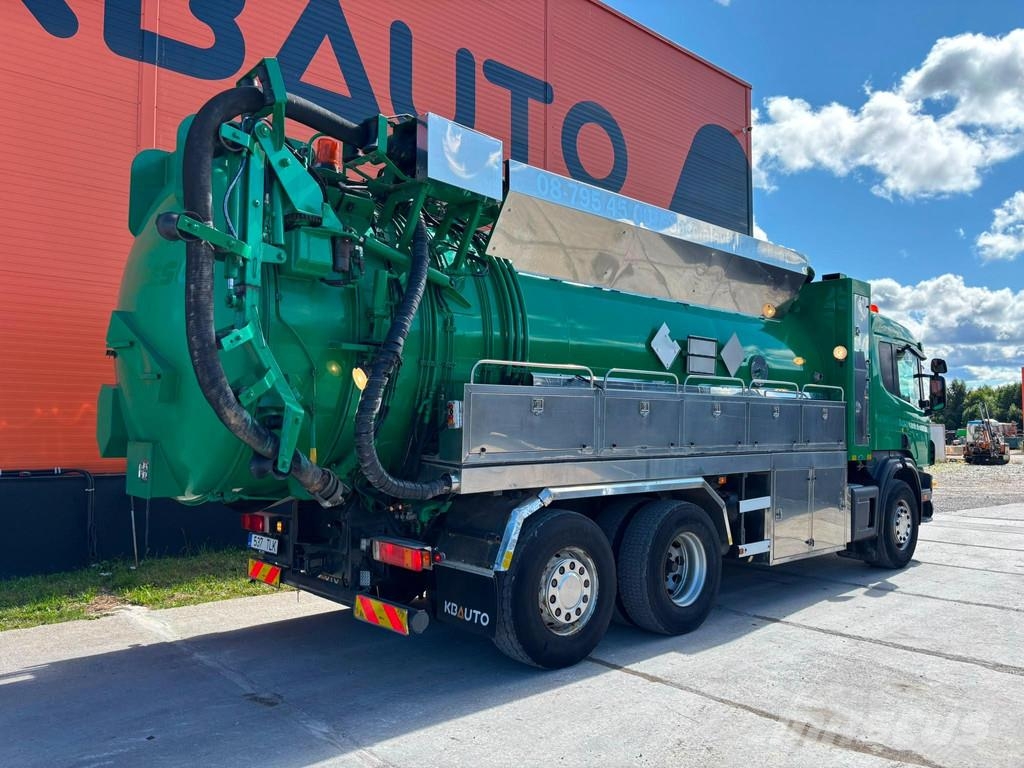 Scania P 124 6x2*4 ADR Rolba TANK 8000 l + 8000 l / VACUU Kombinuotos paskirties / vakuuminiai sunkvežimiai