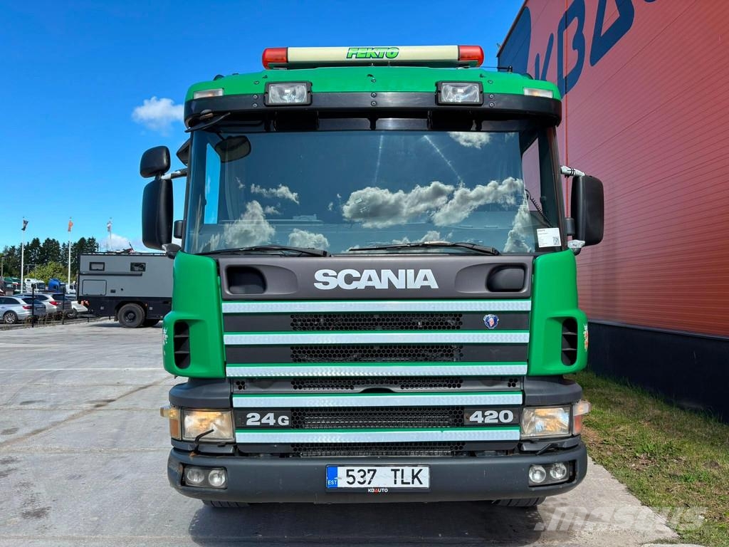 Scania P 124 6x2*4 ADR Rolba TANK 8000 l + 8000 l / VACUU Kombinuotos paskirties / vakuuminiai sunkvežimiai