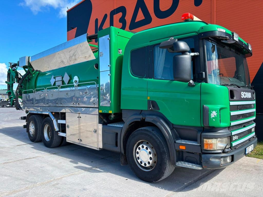 Scania P 124 6x2*4 ADR Rolba TANK 8000 l + 8000 l / VACUU Kombinuotos paskirties / vakuuminiai sunkvežimiai