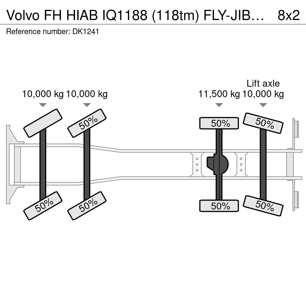 Volvo FH HIAB IQ1188 (118tm) FLY-JIB/WINCH!!2024!!69dkm! Kranen voor alle terreinen