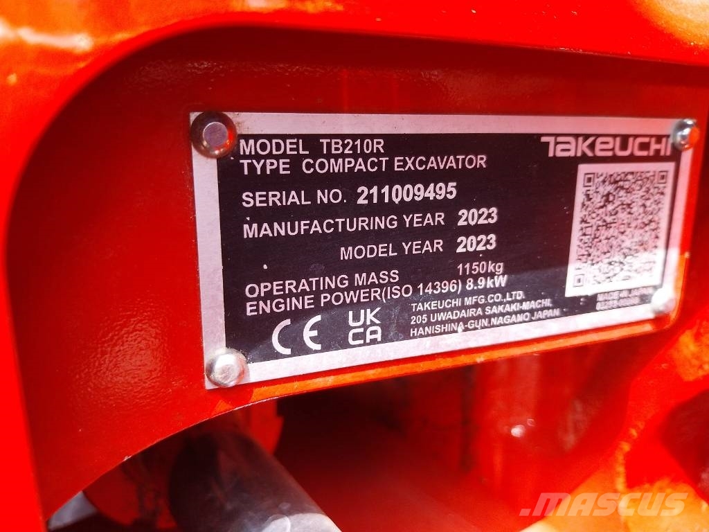 Takeuchi TB 210 RH Minikoparki