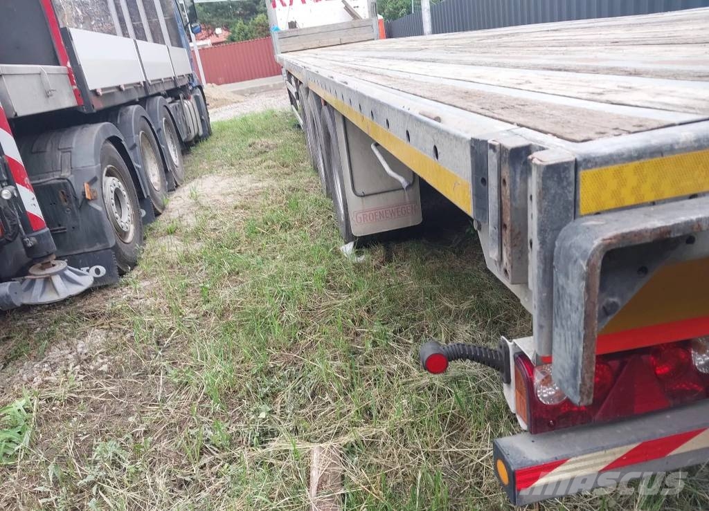 Groenewegen . Semirremolques de plataformas planas/laterales abatibles