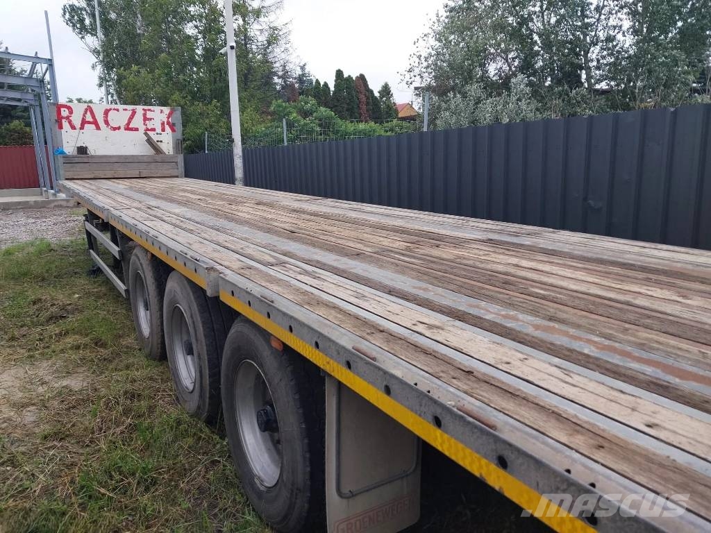 Groenewegen . Semirremolques de plataformas planas/laterales abatibles