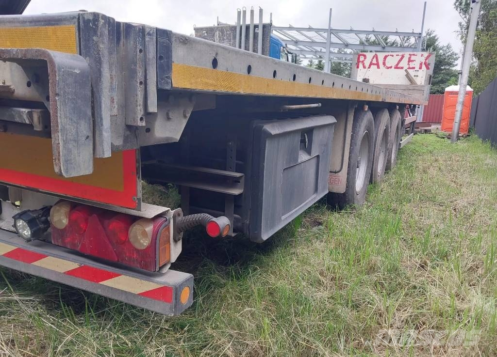 Groenewegen . Semirremolques de plataformas planas/laterales abatibles