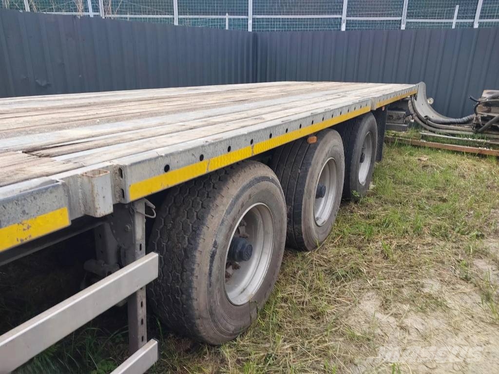 Groenewegen . Semirremolques de plataformas planas/laterales abatibles