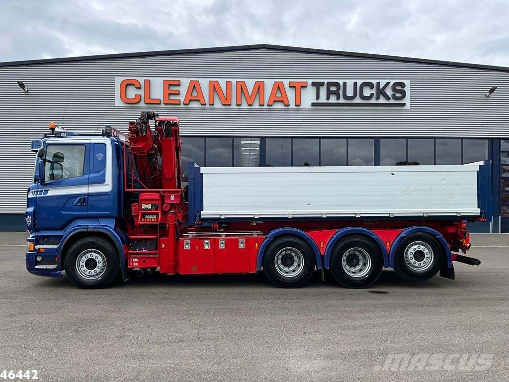 Scania R 560 V8 8x4 Retarder Hiab 24 Tonmeter laadkraan Kranen voor alle terreinen