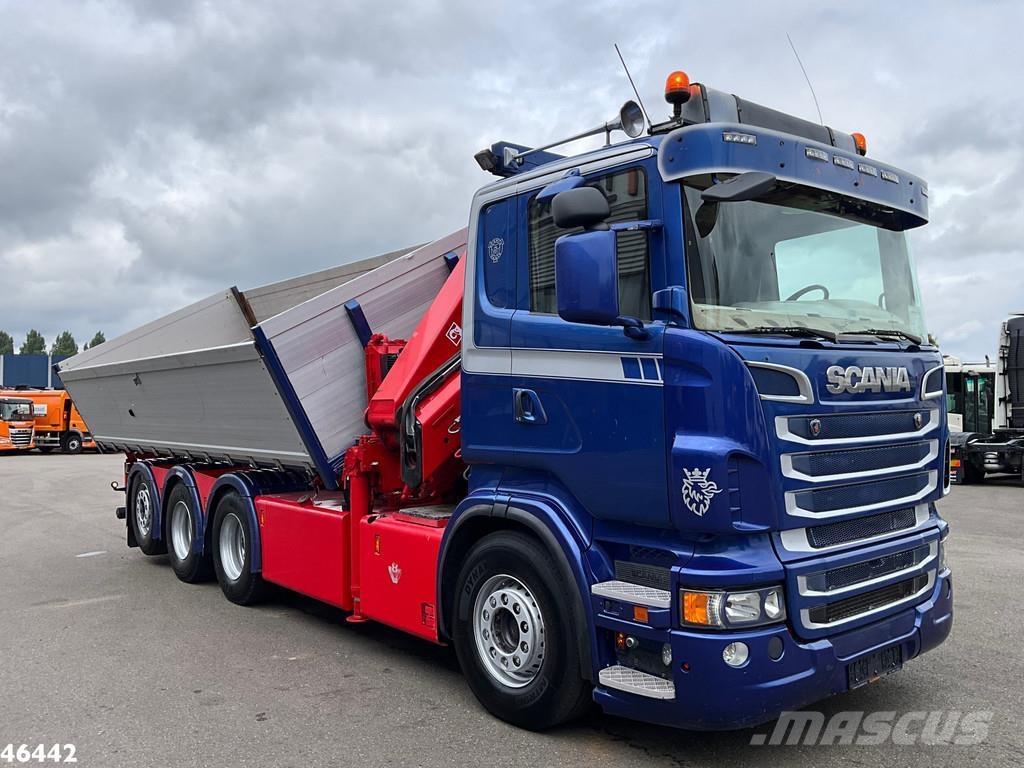 Scania R 560 V8 8x4 Retarder Hiab 24 Tonmeter laadkraan Kranen voor alle terreinen