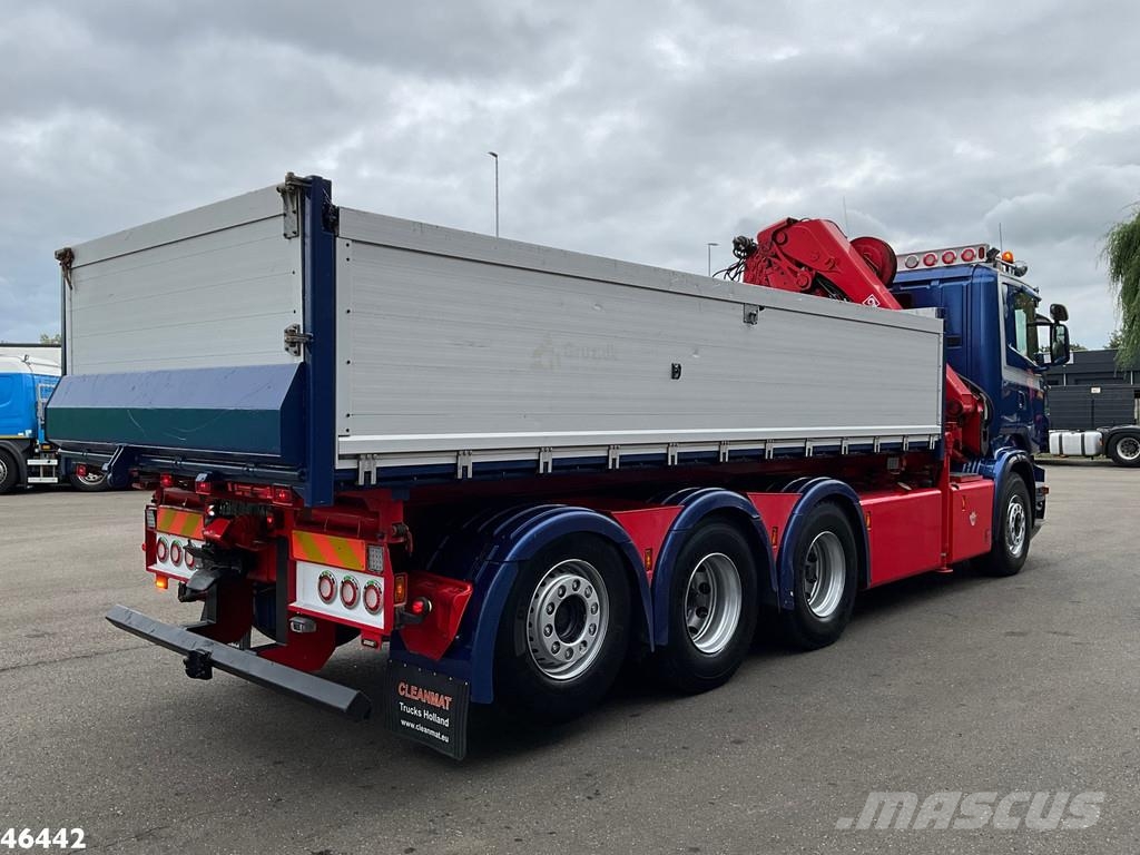 Scania R 560 V8 8x4 Retarder Hiab 24 Tonmeter laadkraan رافعات صالحة لكل أنواع الطرق