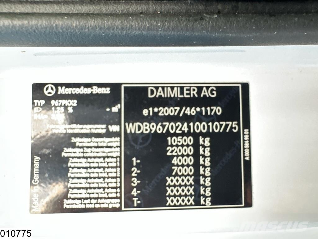 Mercedes-Benz Atego 1018 EURO 6, Palfinger Sanduk kamioni