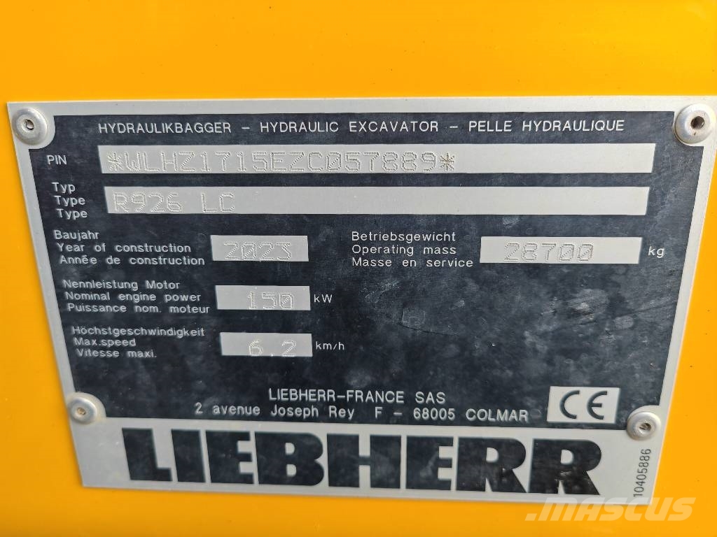 Liebherr R 926 G8 Escavadeiras de esteiras