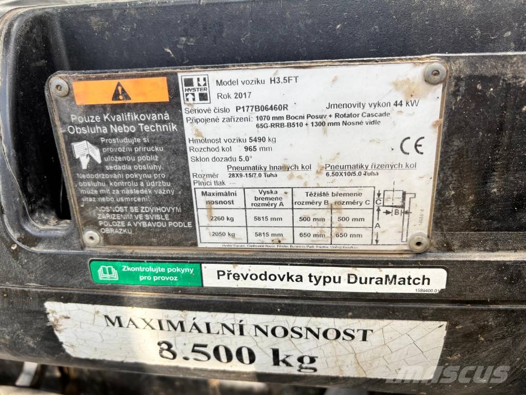 Hyster H3.5FT LPG forklifts
