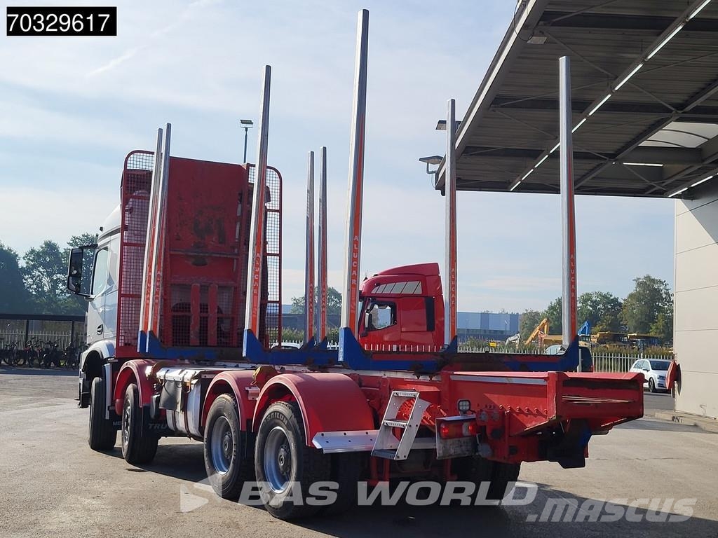 Mercedes-Benz Arocs 3658 8X4 ALUCAR Holztransporter Full Steel s Kokvedēji