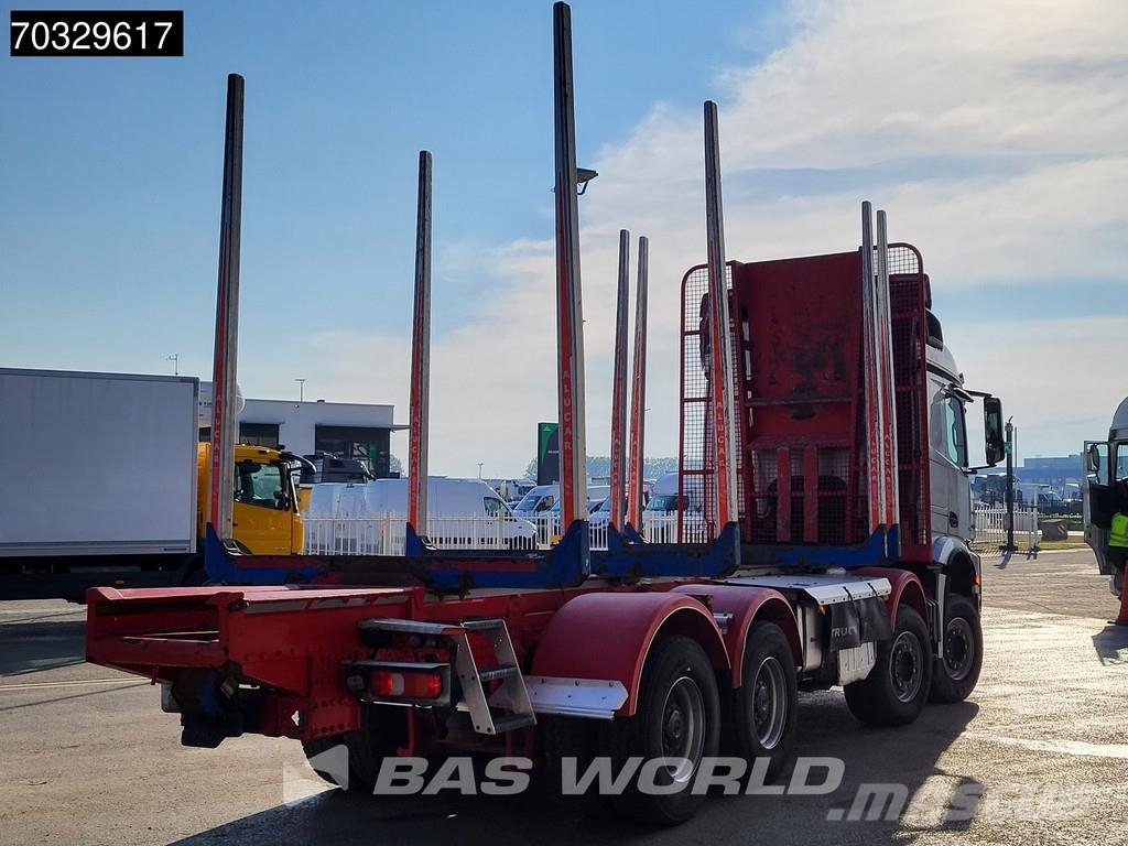 Mercedes-Benz Arocs 3658 8X4 ALUCAR Holztransporter Full Steel s Transporte de madera