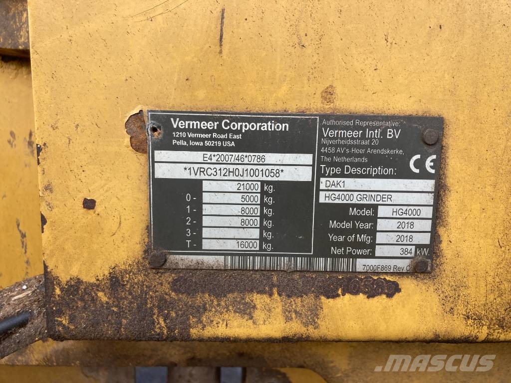 Vermeer HG 4000 Trituradoras forestales