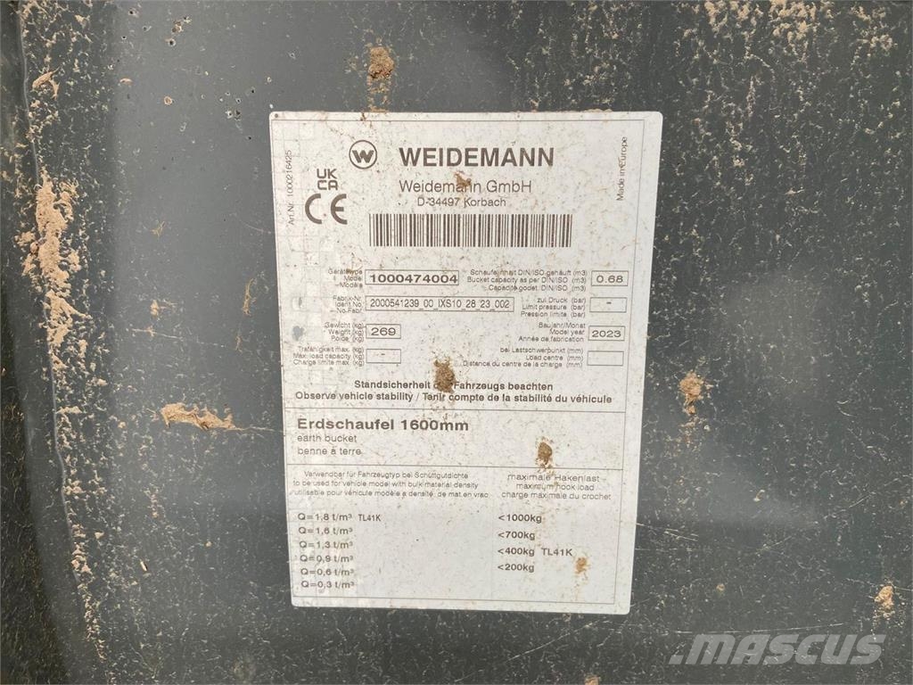 Kramer 1600MM Cucharones
