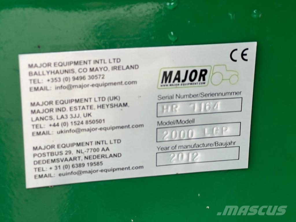 Major LGP2000 Slurry tankers
