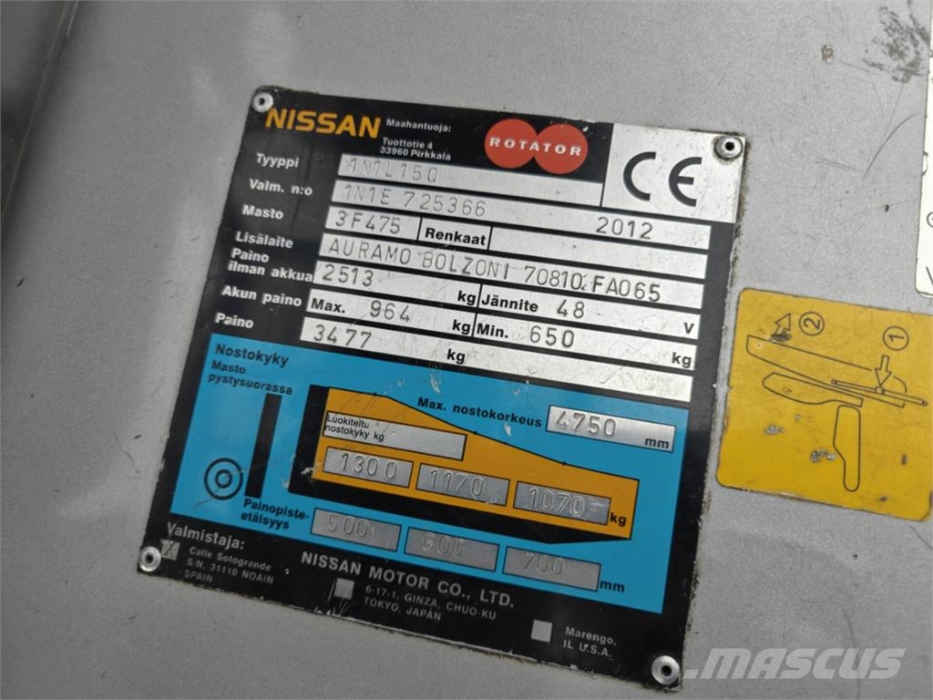 Nissan 1N1L15Q Elektriskie autoiekrāvēji